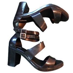 Melissa Black Rubber Sandals